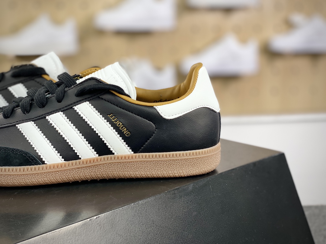 220 JJJJound x Adidas Originals Samba Classic"Studded Pack Black"桑巴舞板鞋“联名黑白”ID8708