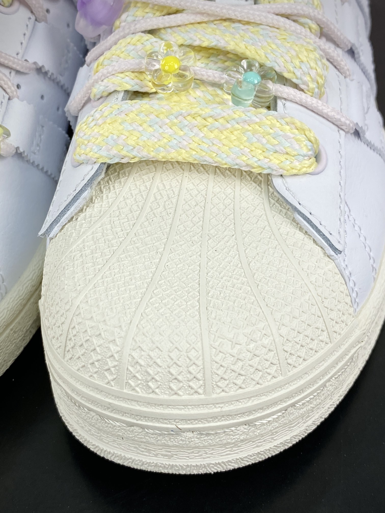 220 三叶草Adidas Originals Superstar”Cream White Pink”经典板鞋“皮革白粉马卡龙鞋饰”IF1802