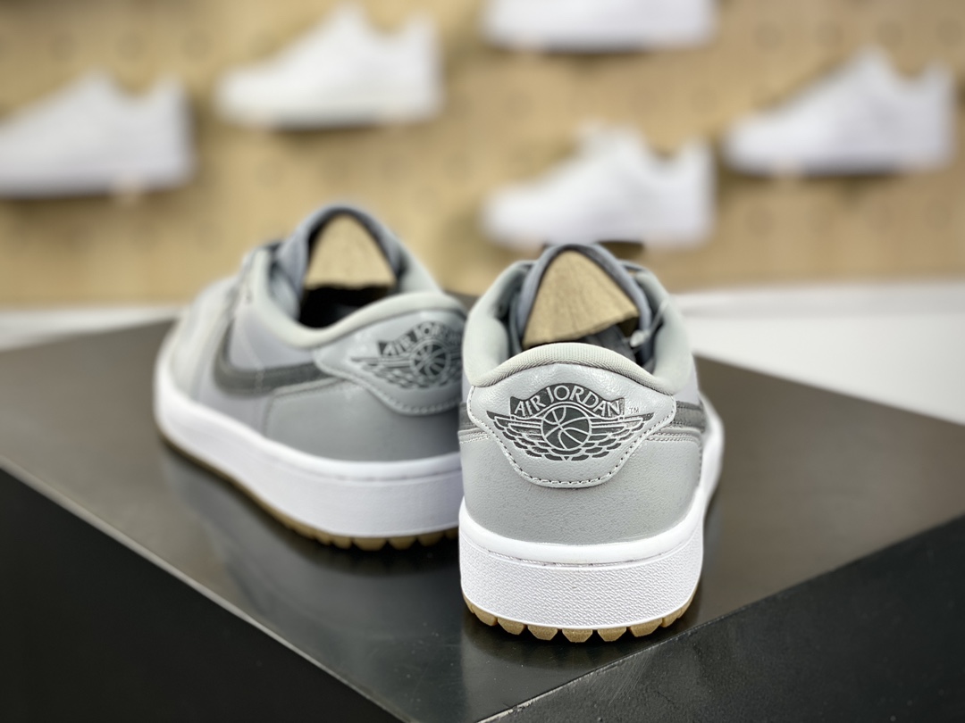 180 ,耐克Nike Air Jordan 1 Low Golf"Golf Wolf Grey Gum"AJ1乔丹一代运动鞋“皮革狼灰生胶底”DD9315-006