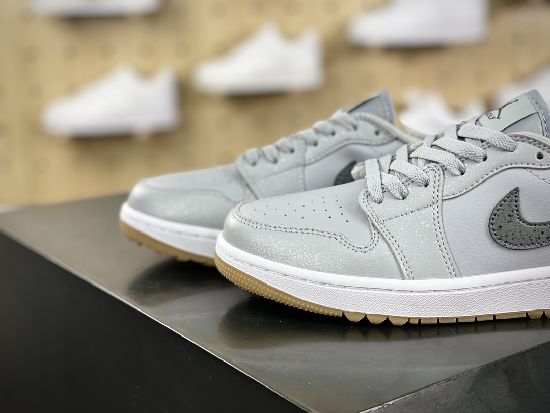 180 ,耐克Nike Air Jordan 1 Low Golf"Golf Wolf Grey Gum"AJ1乔丹一代运动鞋“皮革狼灰生胶底”DD9315-006