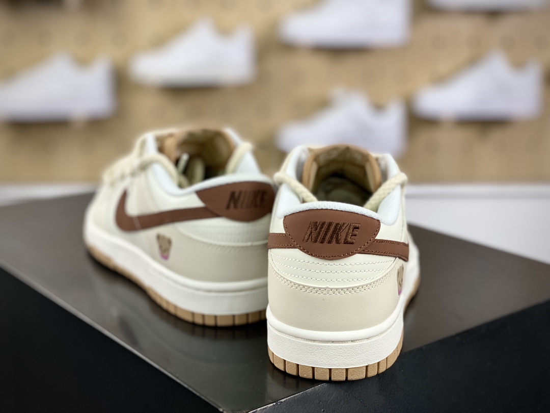 260 耐克Nike SB Dunk Low Lot" Milk Bear"扣篮系列低帮板鞋“米棕豆乳熊仔美拉德绑绳”DD1873-200