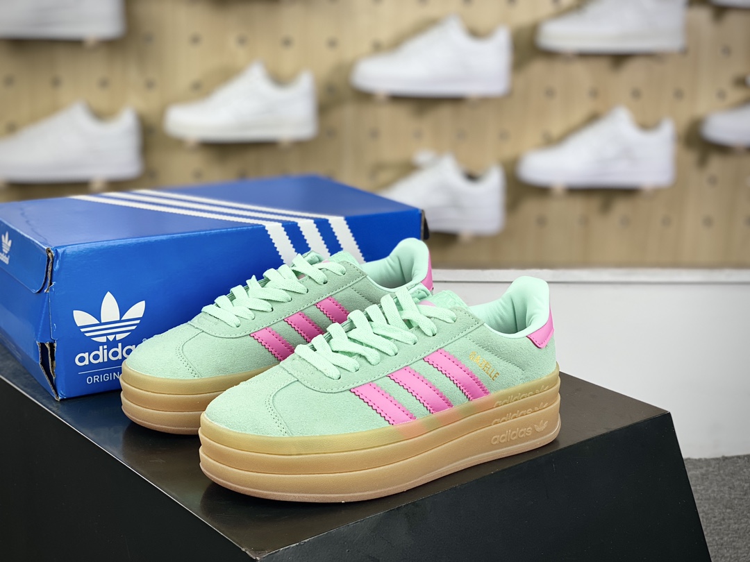 160 阿迪达斯Adidas Originals Gazelle Bold W 羚羊松糕板鞋