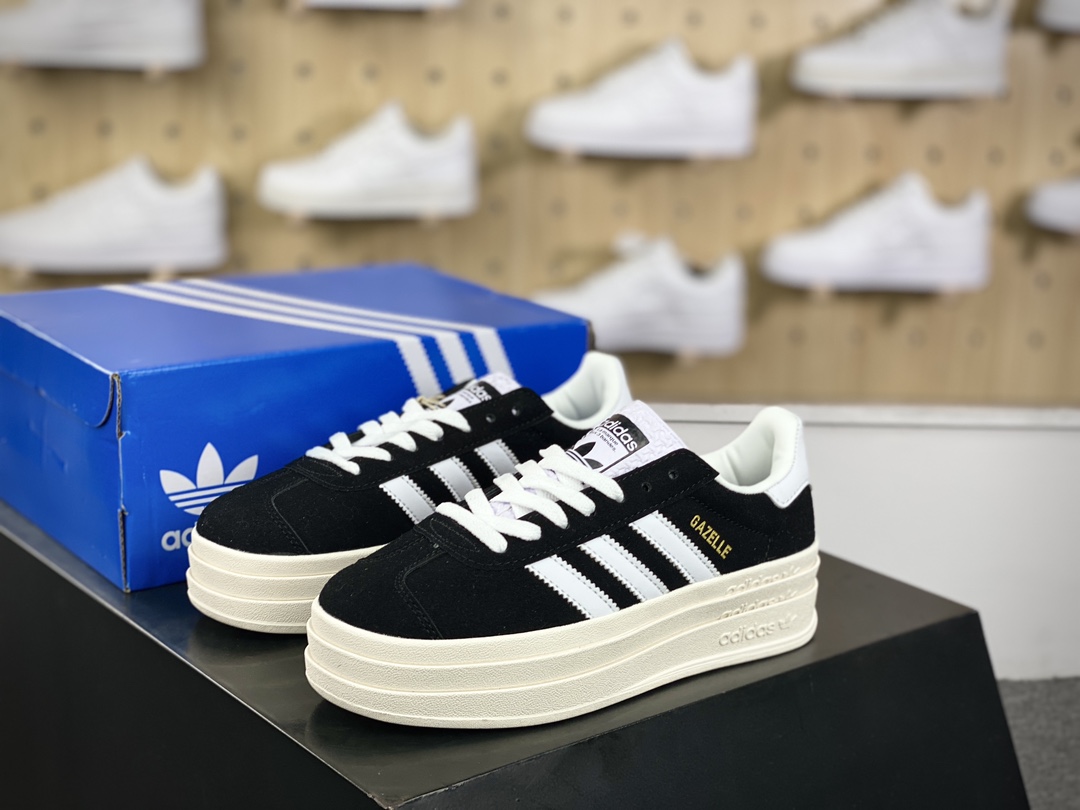 160 阿迪达斯Adidas Originals Gazelle Bold W 羚羊松糕板鞋