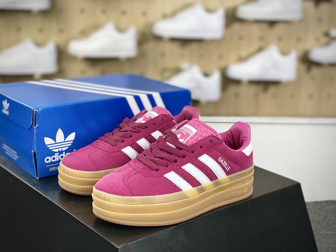 160 阿迪达斯Adidas Originals Gazelle Bold W 羚羊松糕板鞋