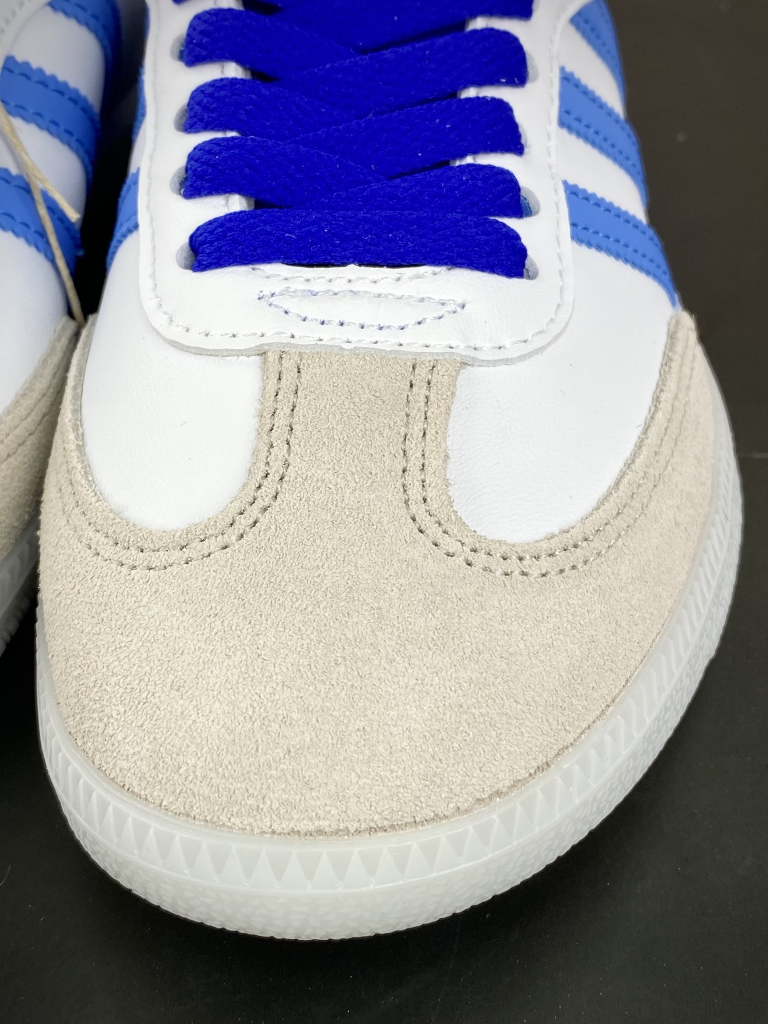 160 阿迪达斯/三叶草Adidas Originals Samba OG桑巴舞板鞋“白蓝”ID3550