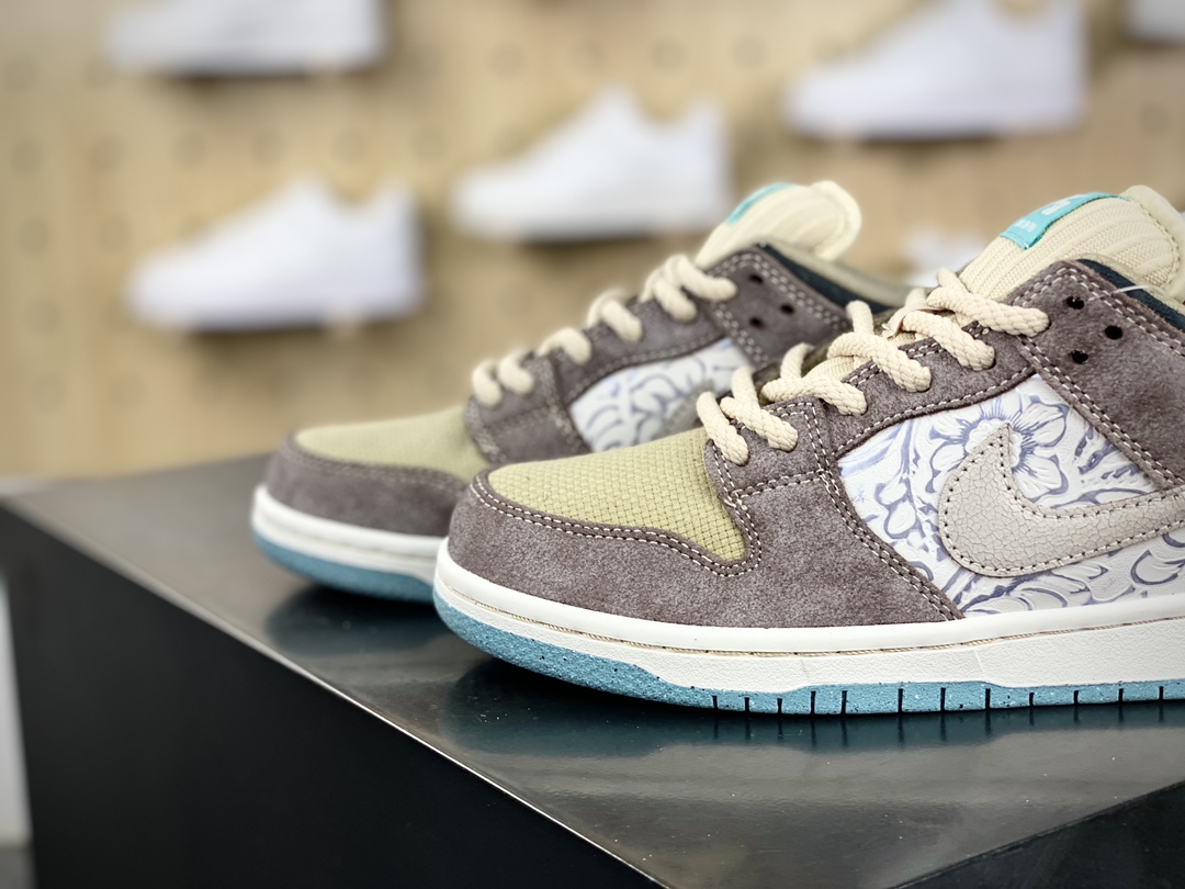 350 耐克Nike SB Dunk Low Pro"Big Money Savings"扣篮板鞋“棕褐灰紫花雕”FZ3129-200