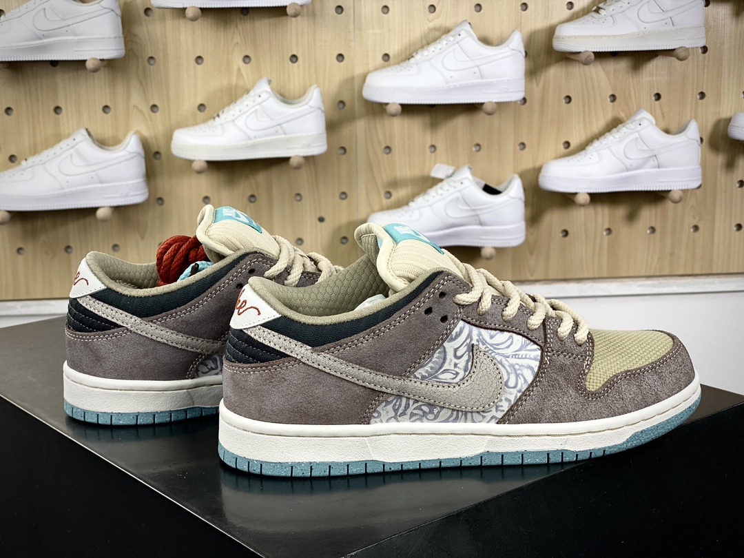 350 耐克Nike SB Dunk Low Pro"Big Money Savings"扣篮板鞋“棕褐灰紫花雕”FZ3129-200