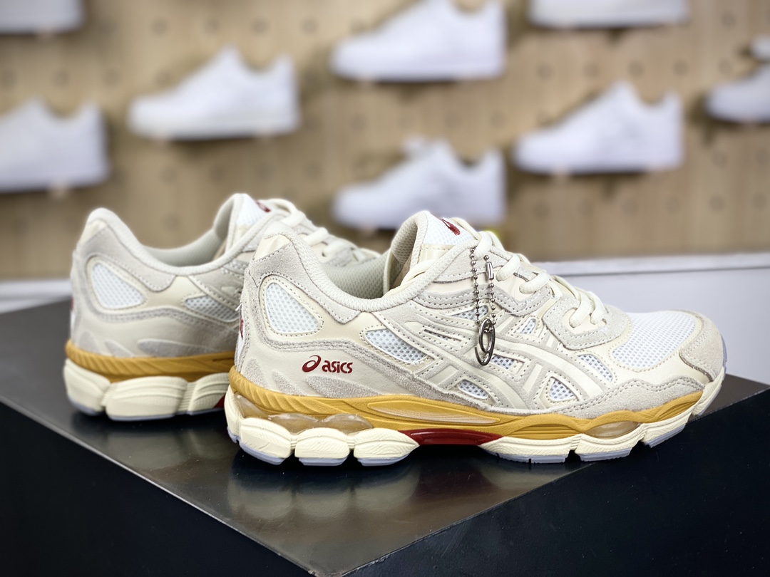 200 亚瑟士/Asics Gel-NYC 系列低帮复古休闲运动慢跑鞋“米黄燕麦色”1201A789-106