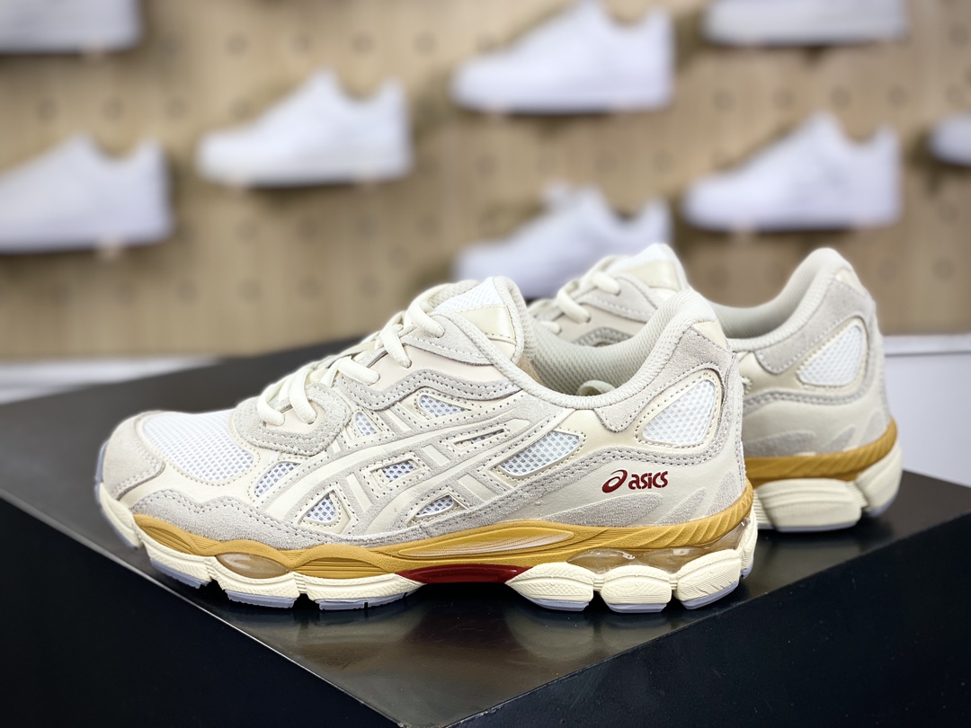 200 亚瑟士/Asics Gel-NYC 系列低帮复古休闲运动慢跑鞋“米黄燕麦色”1201A789-106