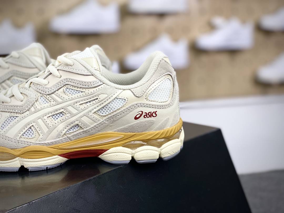 200 亚瑟士/Asics Gel-NYC 系列低帮复古休闲运动慢跑鞋“米黄燕麦色”1201A789-106