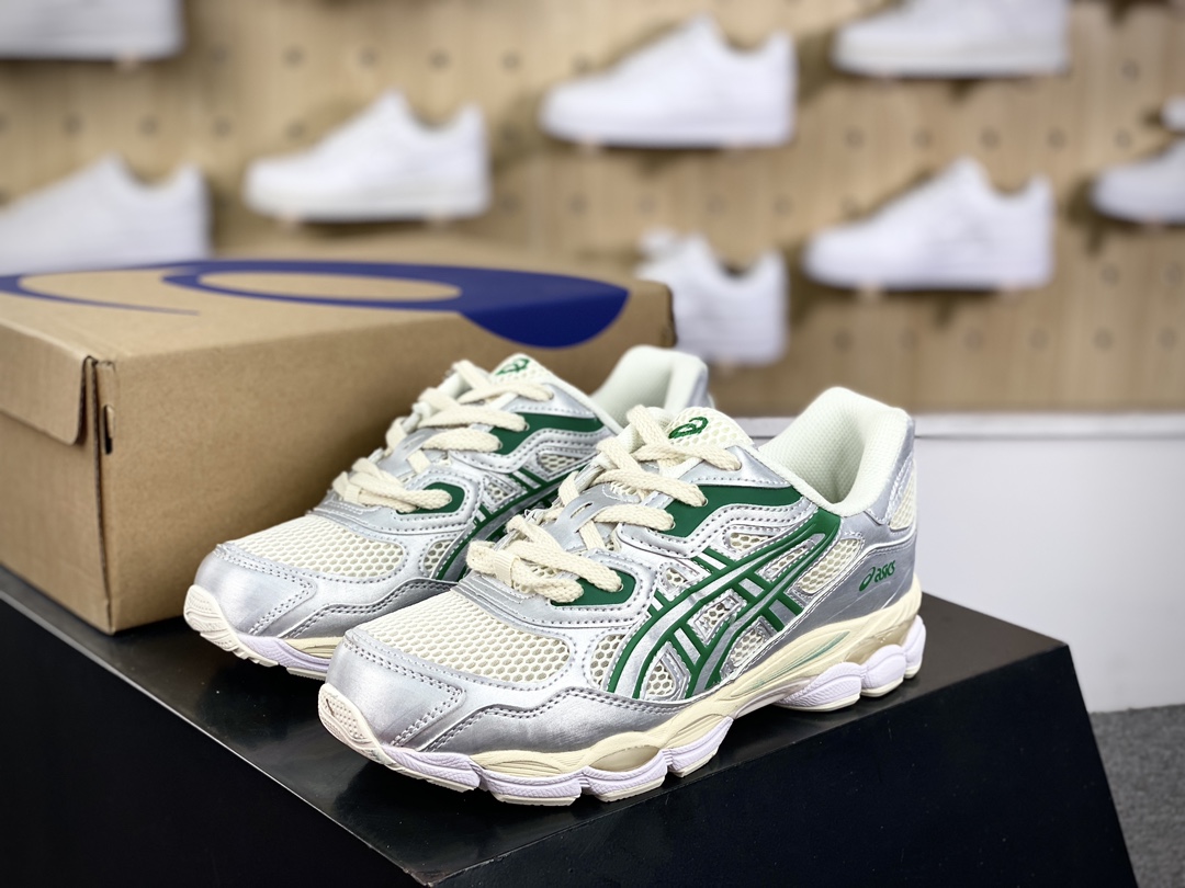 200 亚瑟士/ASICS Gel-Quantum Kinetic”Grey Pure Silver”量子跑步鞋“银灰绿”1201A971-200