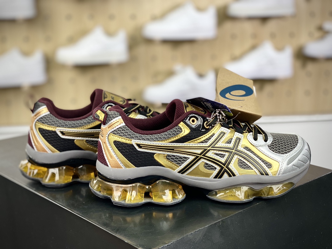 240 ASICS Gel-Quantum Kinetic"Carbon Pure Gold"量子跑步鞋“银灰黑金”1203A270-021