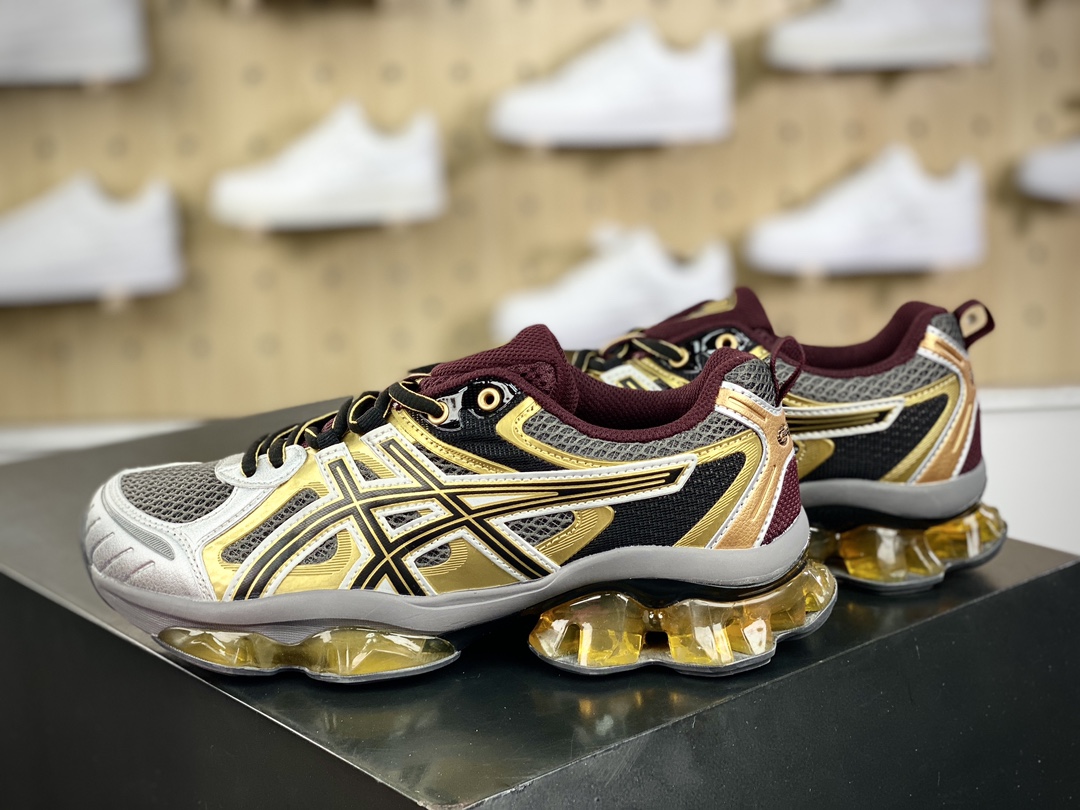 240 ASICS Gel-Quantum Kinetic"Carbon Pure Gold"量子跑步鞋“银灰黑金”1203A270-021