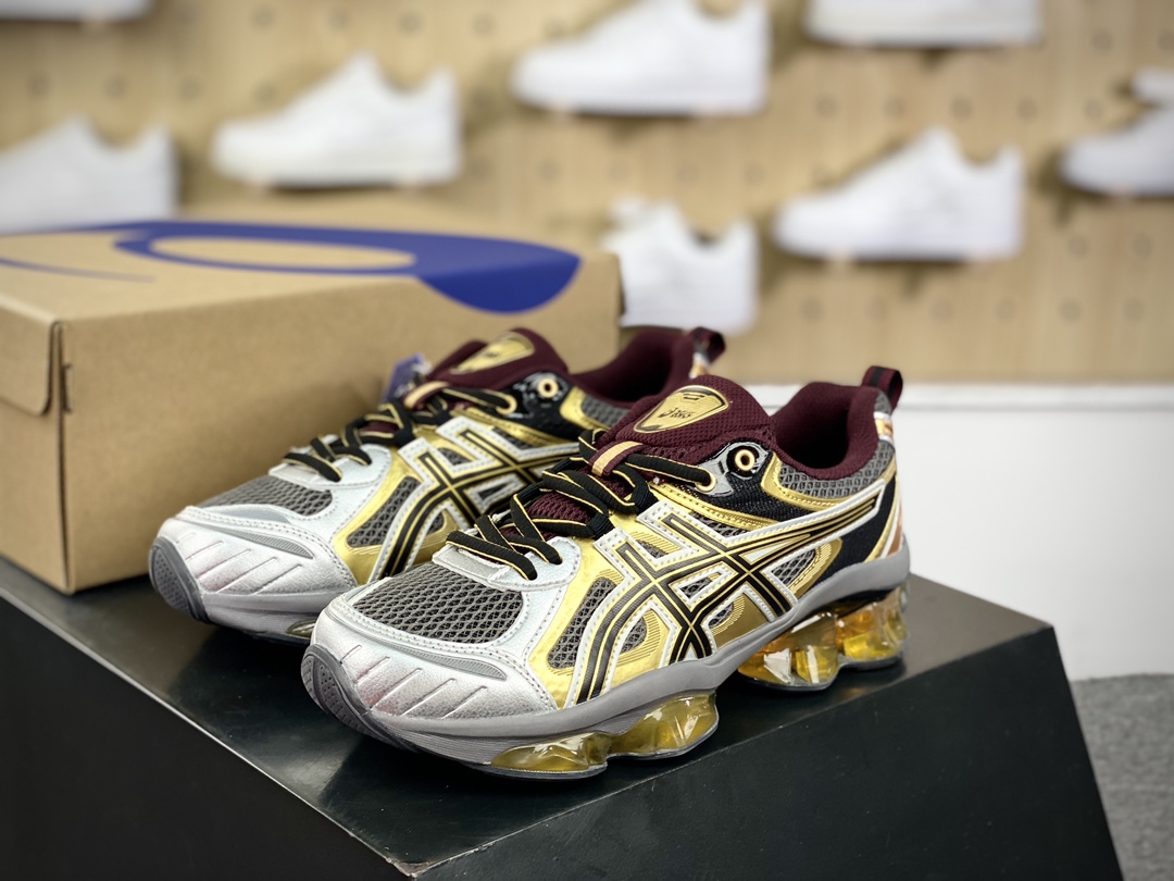 240 ASICS Gel-Quantum Kinetic”Carbon Pure Gold”量子跑步鞋“银灰黑金”1203A270-021