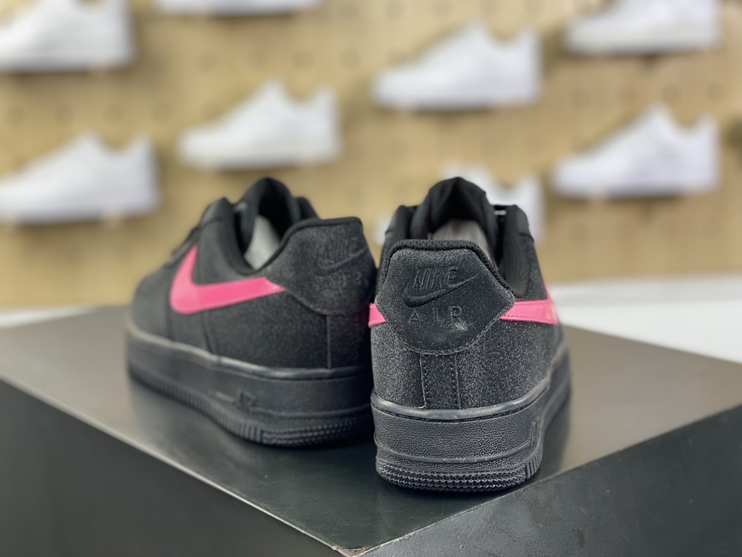 260 Nike Air Force 1'07 Low”Black/Rose Pink/Swan”空军一号低帮板鞋“黑玫粉天鹅满天星”CW2288-015