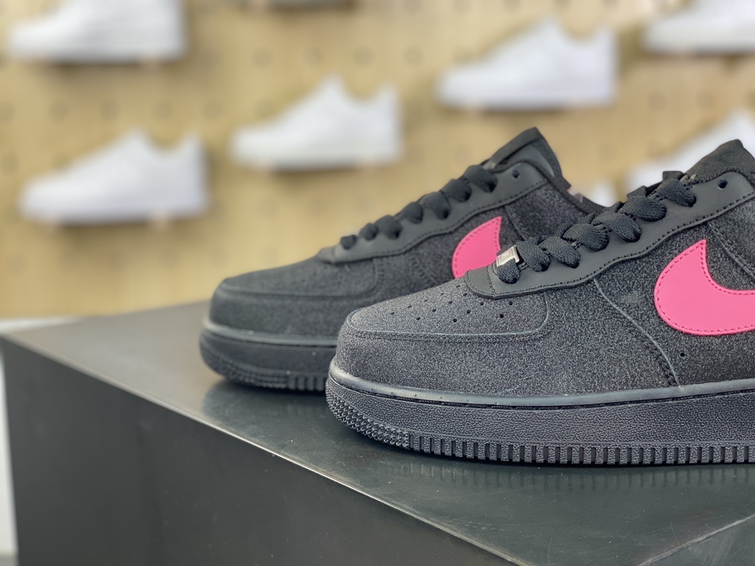 260 Nike Air Force 1'07 Low”Black/Rose Pink/Swan”空军一号低帮板鞋“黑玫粉天鹅满天星”CW2288-015