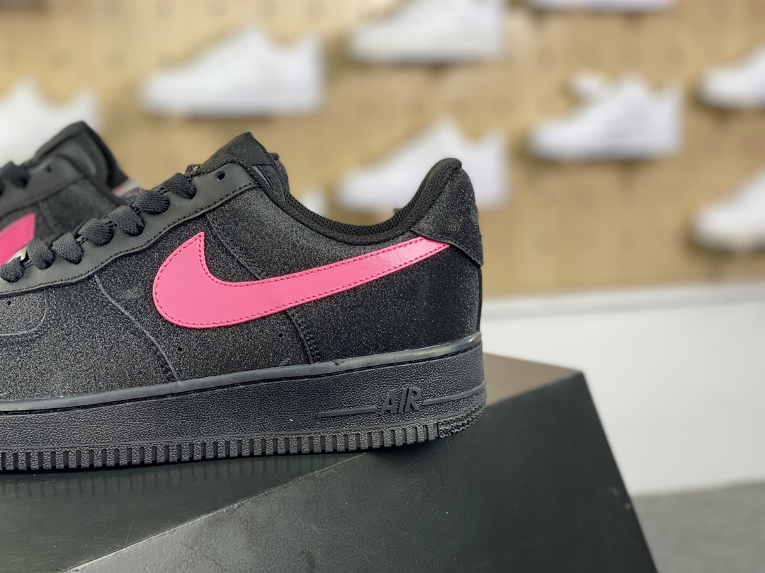 260 Nike Air Force 1'07 Low”Black/Rose Pink/Swan”空军一号低帮板鞋“黑玫粉天鹅满天星”CW2288-015