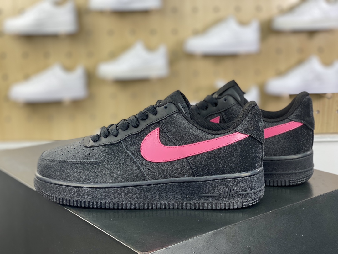 260 Nike Air Force 1'07 Low”Black/Rose Pink/Swan”空军一号低帮板鞋“黑玫粉天鹅满天星”CW2288-015