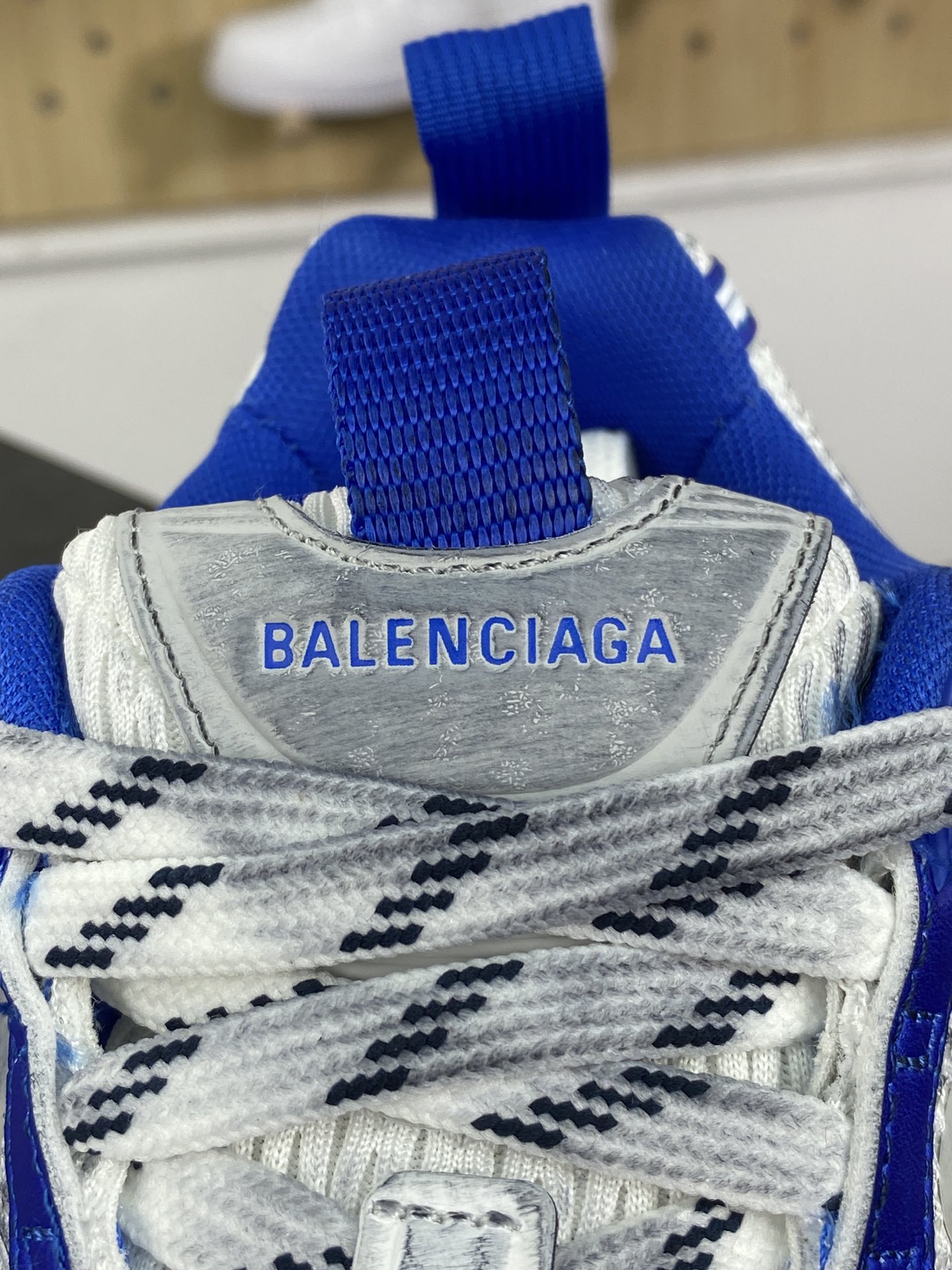 400 巴黎世家BALENCIAGA Cargo Sneaker 10XL船型系列低帮运动鞋“白皇家蓝做旧”784344 W2MV2 0326