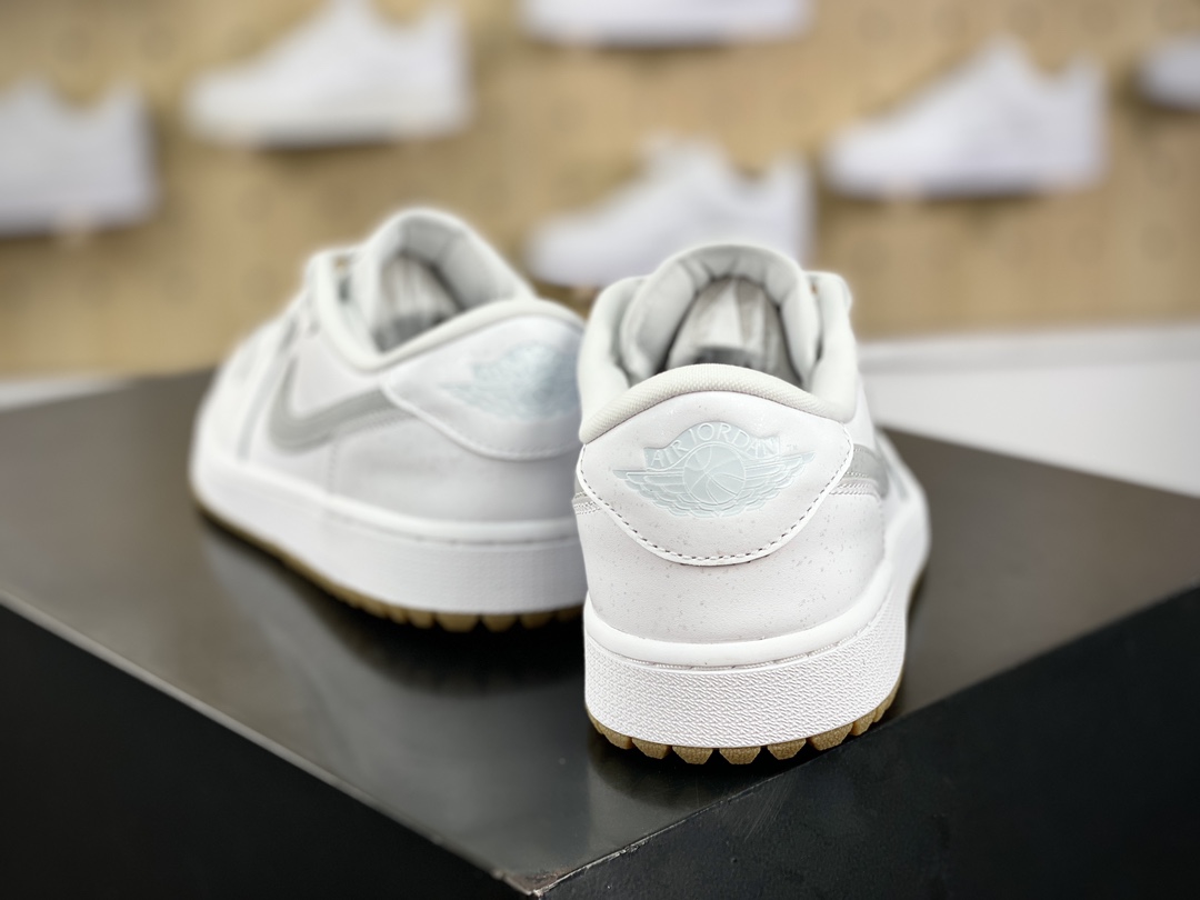 280 Nike Air Jordan 1 Low Golf"White Gum"AJ1乔丹一代运动鞋“皮革白灰生胶底”DD9315-111