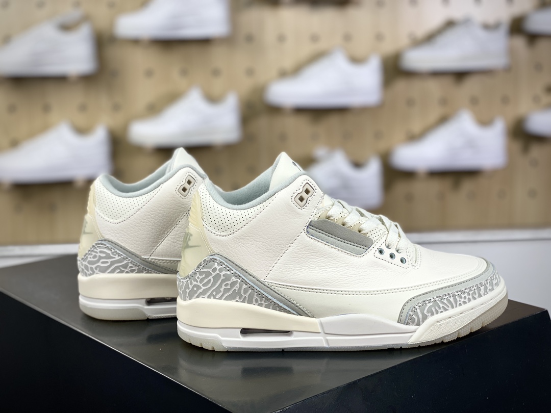 260 耐克Nike Air Jordan 3 Retro"Craft Ivory"迈克尔·乔丹AJ3代中帮篮球鞋“象牙白氧化黄”FJ9479-100