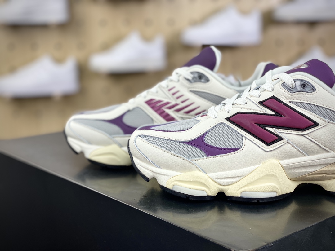 300 新百伦New Balance 9060"Magenta"系列复古百搭跑步鞋“奶白深紫品红”U9060ESC