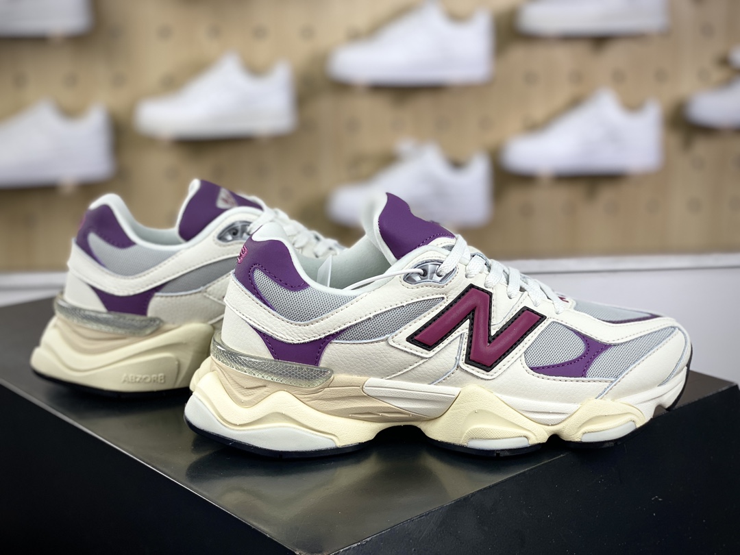 300 新百伦New Balance 9060"Magenta"系列复古百搭跑步鞋“奶白深紫品红”U9060ESC