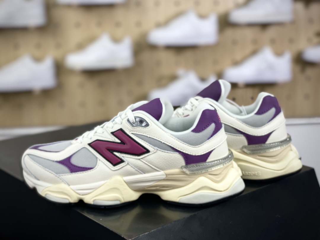 300 新百伦New Balance 9060"Magenta"系列复古百搭跑步鞋“奶白深紫品红”U9060ESC