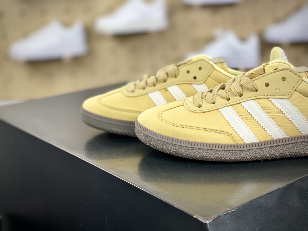 200 阿迪达斯/三叶草Adidas Originals Samba OG桑巴舞系列板鞋“尼龙奶黄奶油白”IG6170