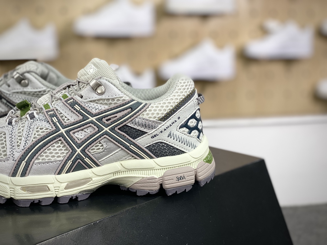 180 ASICS/亚瑟士 Tiger Gel-Kahana 8代系列低帮跑步鞋“浅灰灰黑”1012B634-020