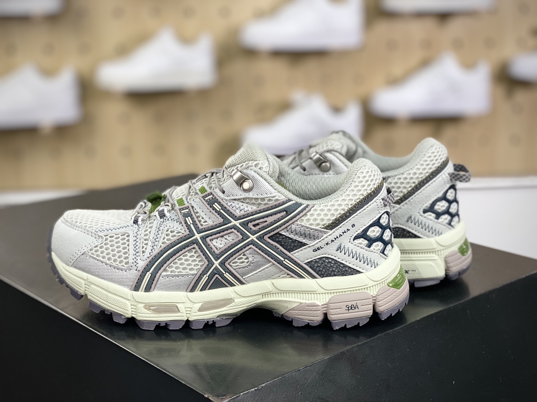 180 ASICS/亚瑟士 Tiger Gel-Kahana 8代系列低帮跑步鞋“浅灰灰黑”1012B634-020