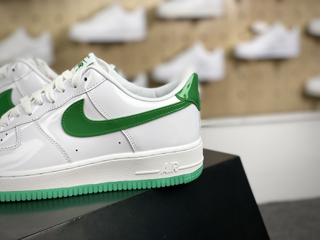 200 耐克Nike Air Force 1’07 Low Retro"White/BlUEMirror"空军一号板鞋“皮革白绿镜面”HF4864-094