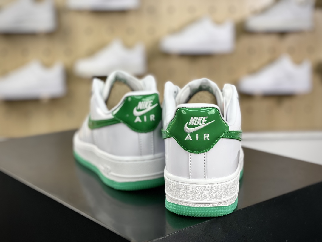 200 耐克Nike Air Force 1’07 Low Retro"White/BlUEMirror"空军一号板鞋“皮革白绿镜面”HF4864-094