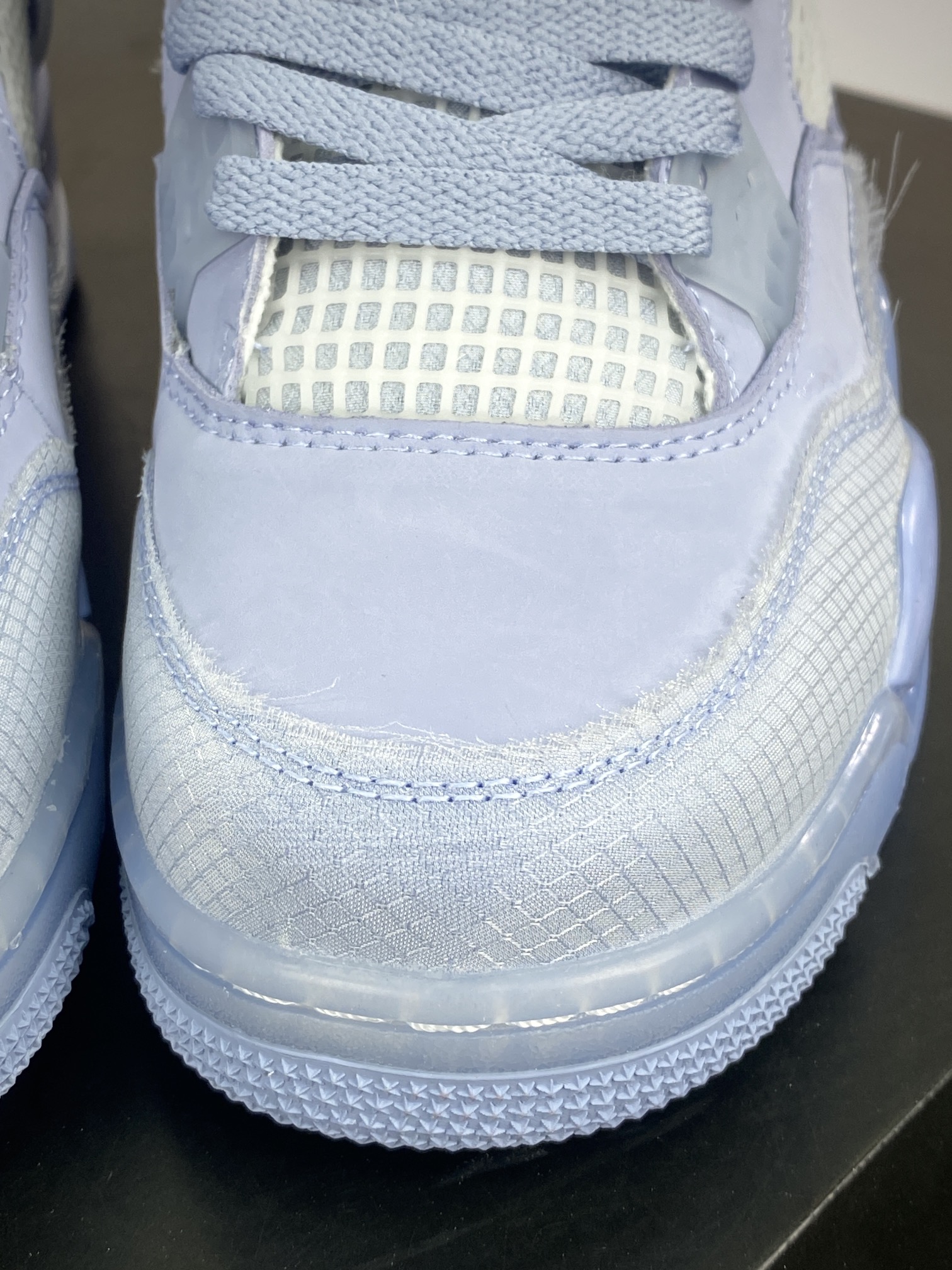 240 Off-White x Nike Air Jordan 4 Retro”Light Blue/Purple”迈克尔·乔丹AJ4代中帮篮球鞋“OW淡紫蓝”CV9388-102