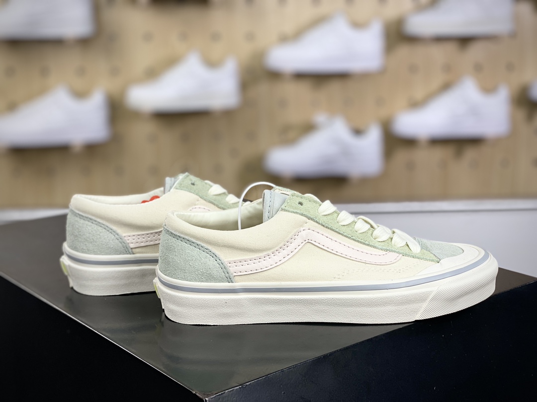 160 范斯Vans Style 36 Decon SF鲜美系列低帮帆布板鞋“帆布米白浅绿”VN0A3MVLQC5