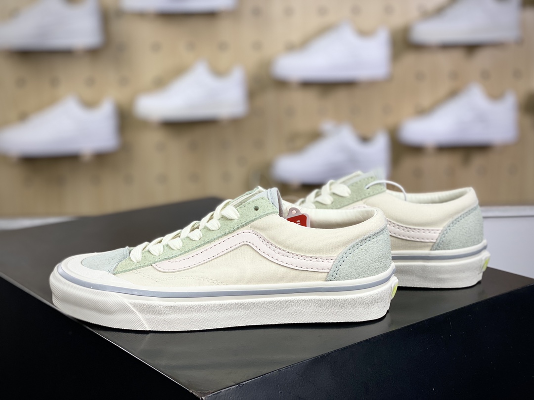 160 范斯Vans Style 36 Decon SF鲜美系列低帮帆布板鞋“帆布米白浅绿”VN0A3MVLQC5