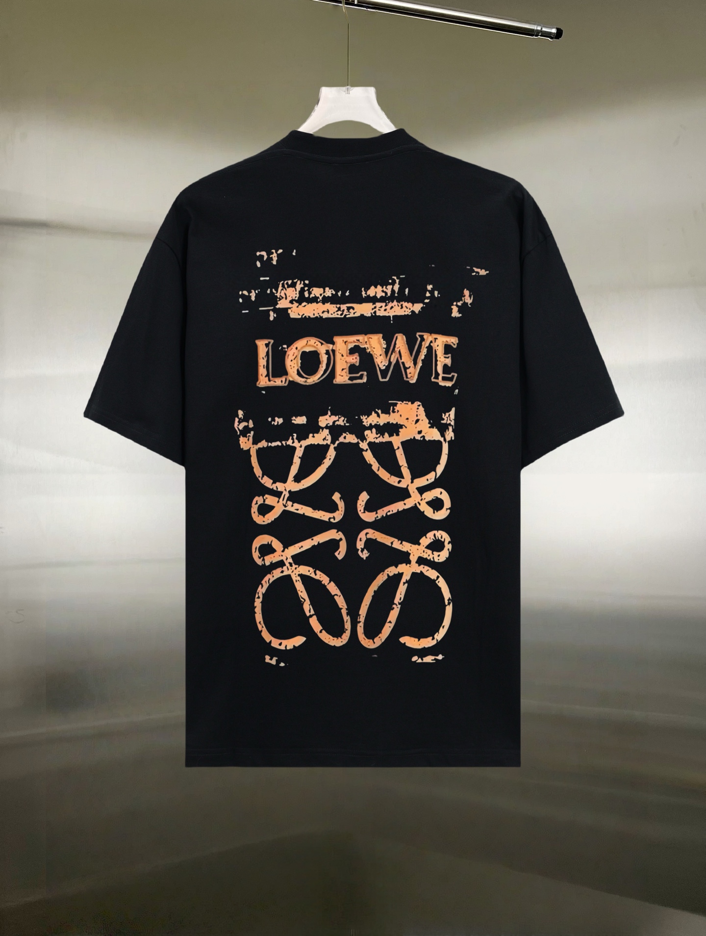 @75 Estilo: LOEWE/罗意威 Camiseta de manga corta Tejido: 300g de doble hilo 100% algodón puro Canalé: 320g Sorona Proceso:…