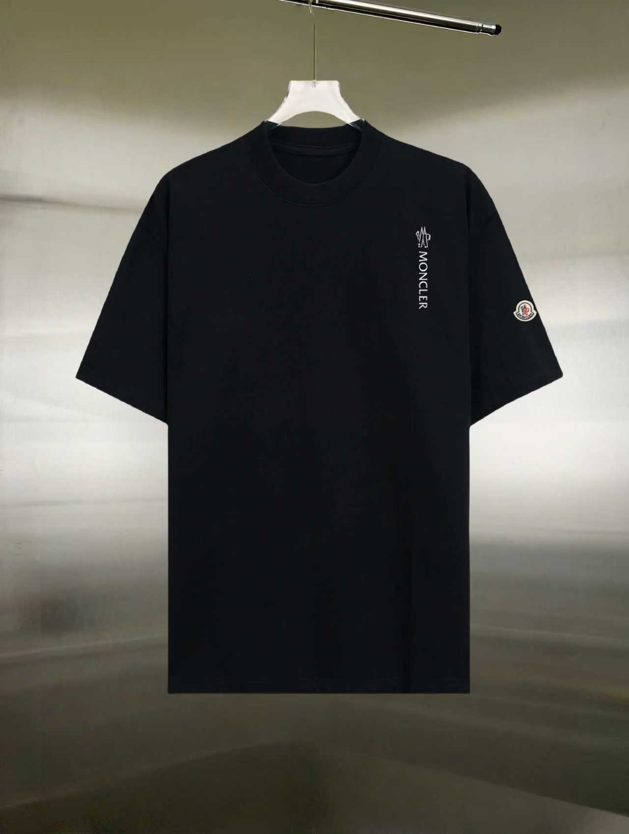 @75 Modelo: Moncler/Montclair camiseta de manga corta, tejido: 300g de algodón 100% puro de doble hilo, canalé: 320g de…