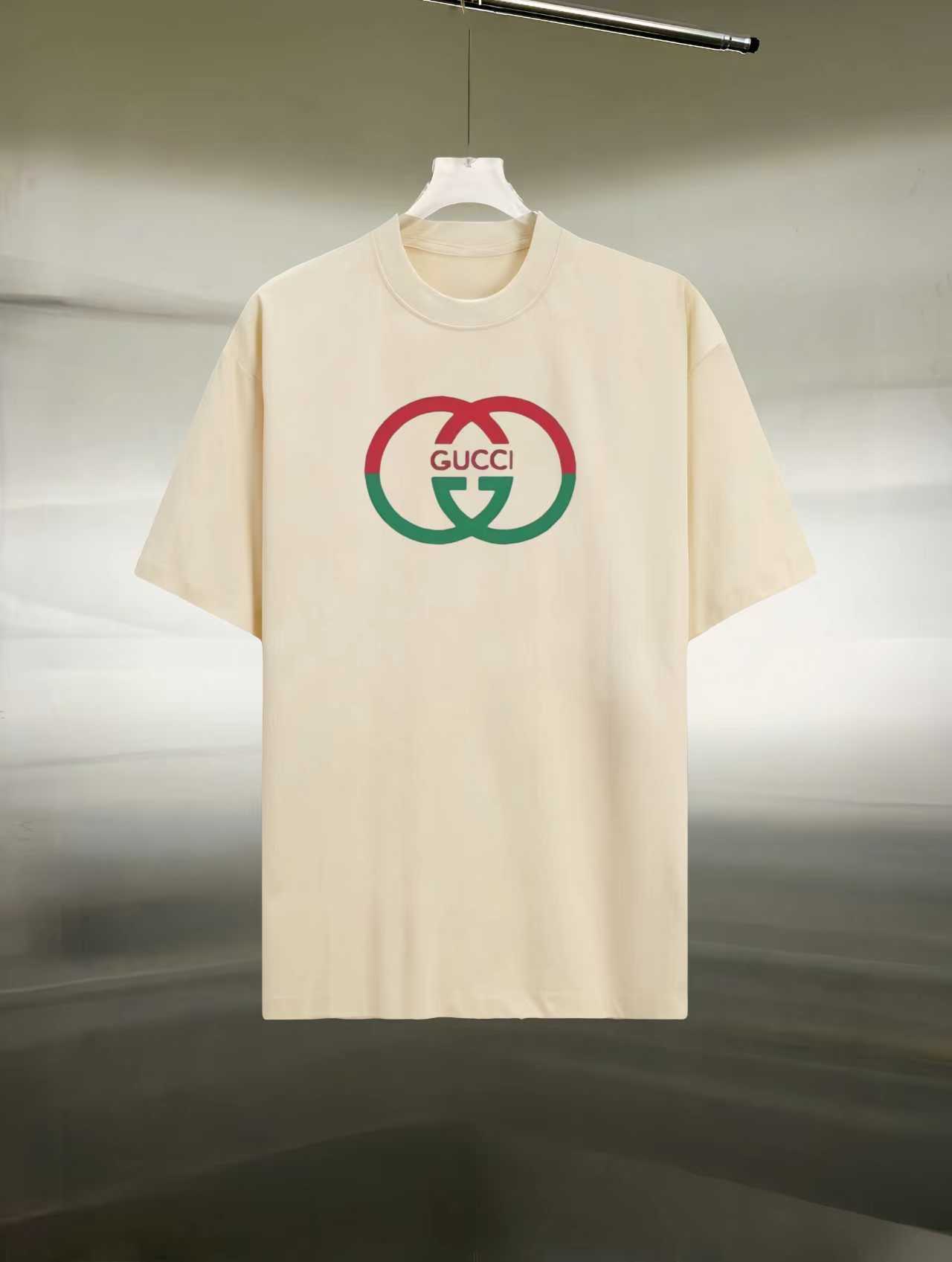 @75 Style: GUCCI/古驰 short sleeve T-shirt. Fabric: 300g double yarn 100% cotton. Rib: 320g Sorona. Craft: print. Colors:…
