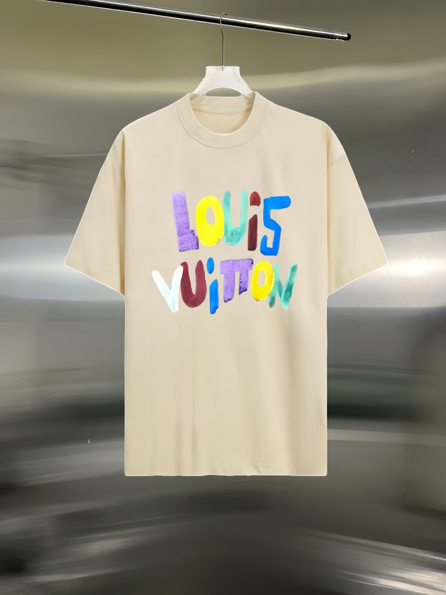 P65 Estilo: LOUIS VUITTON/Louis Vuitton camiseta de manga corta Tejido: 300g doble hilo 100% algodón Costilla: 320g Sol…