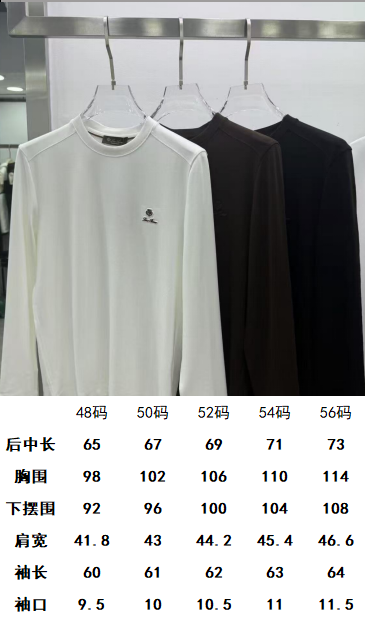 Loro Piana25秋冬款长袖打底衫 Loro Piana这款打底衫采用的款式基础圆领长袖打底衫，简