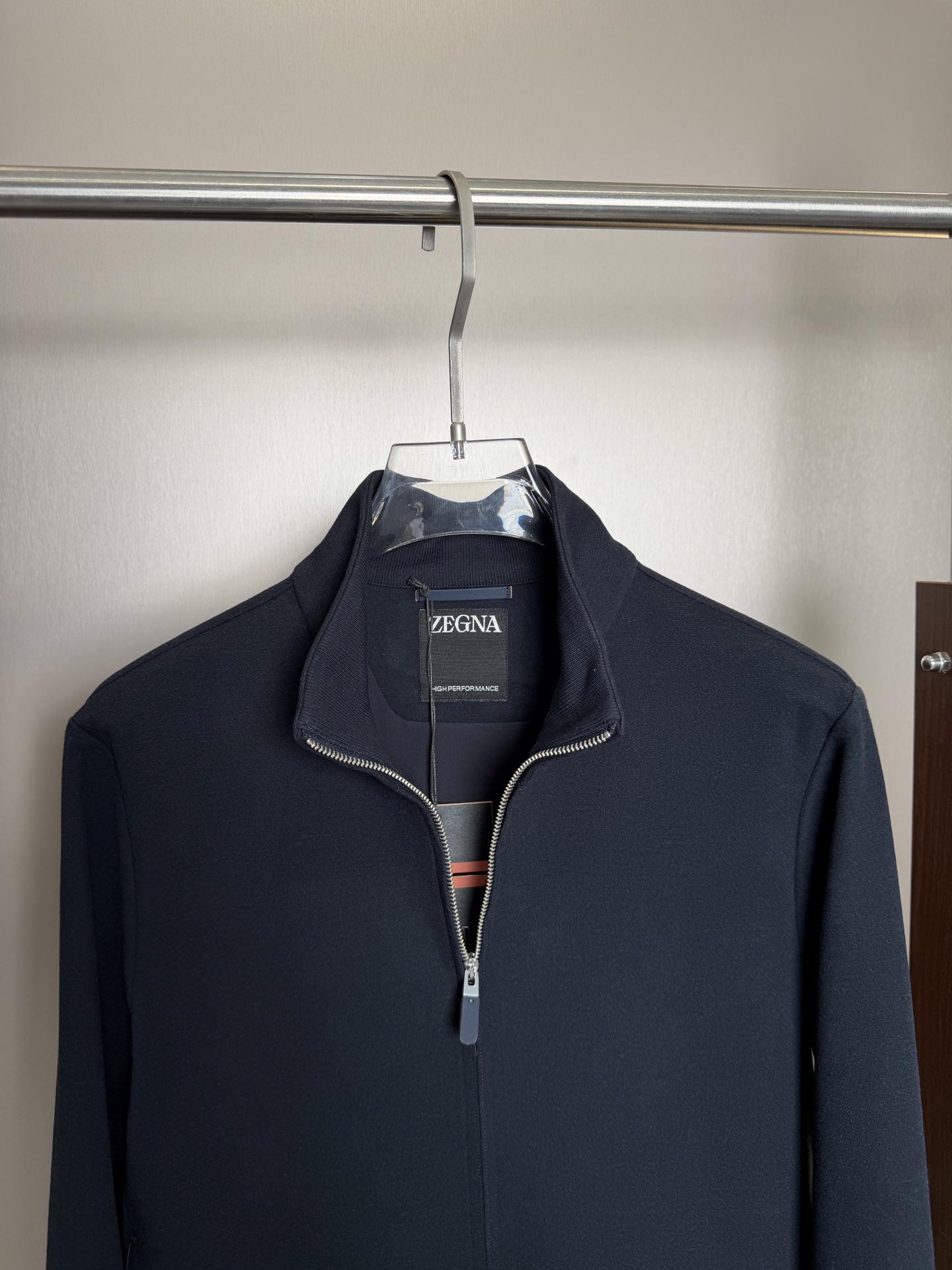 Zegna Navy Zip Jacket and Pants Set