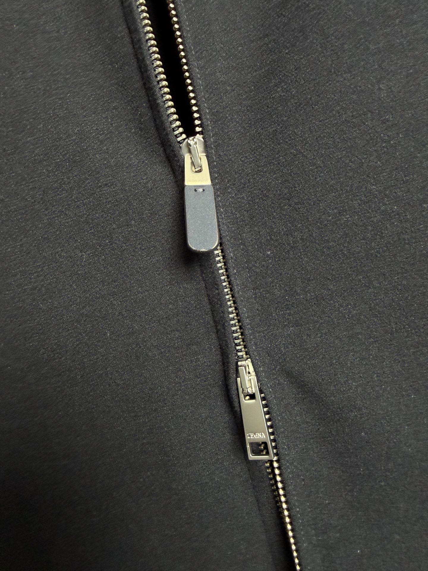 Zegna Navy Zip Jacket and Pants Set
