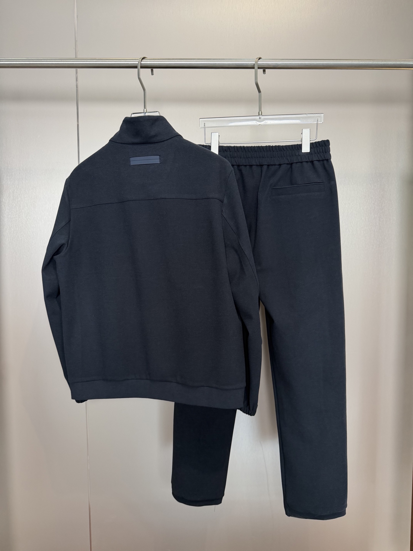 Zegna Navy Zip Jacket and Pants Set