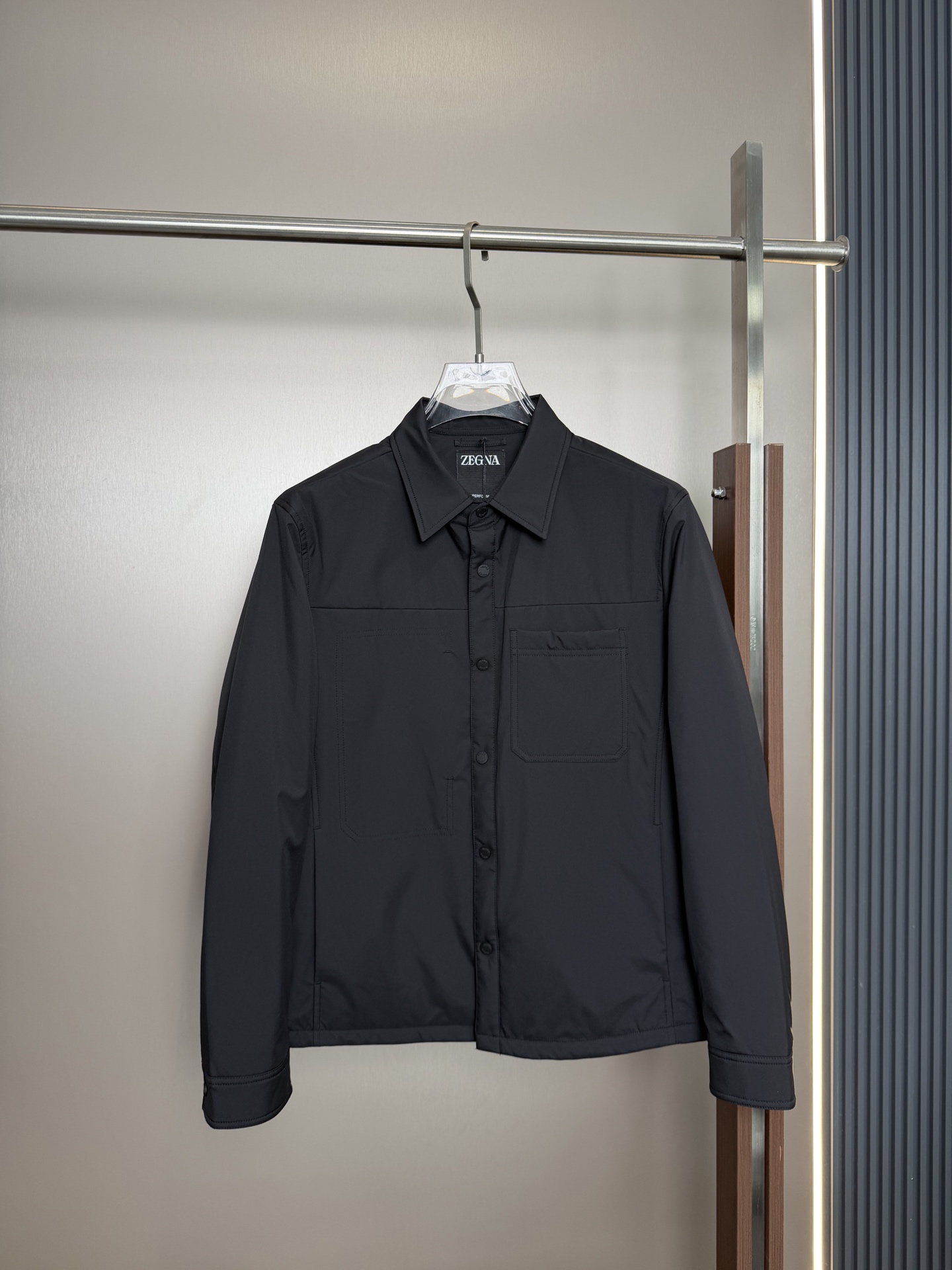 Zegna Black Collared Jacket