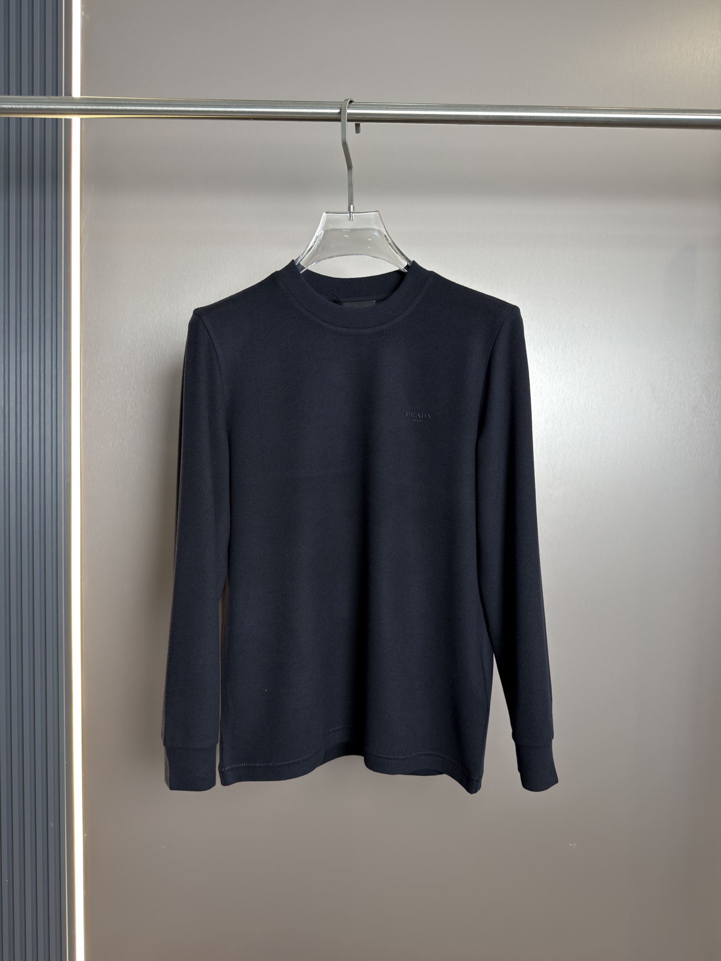 Prada Navy Crewneck Sweatshirt