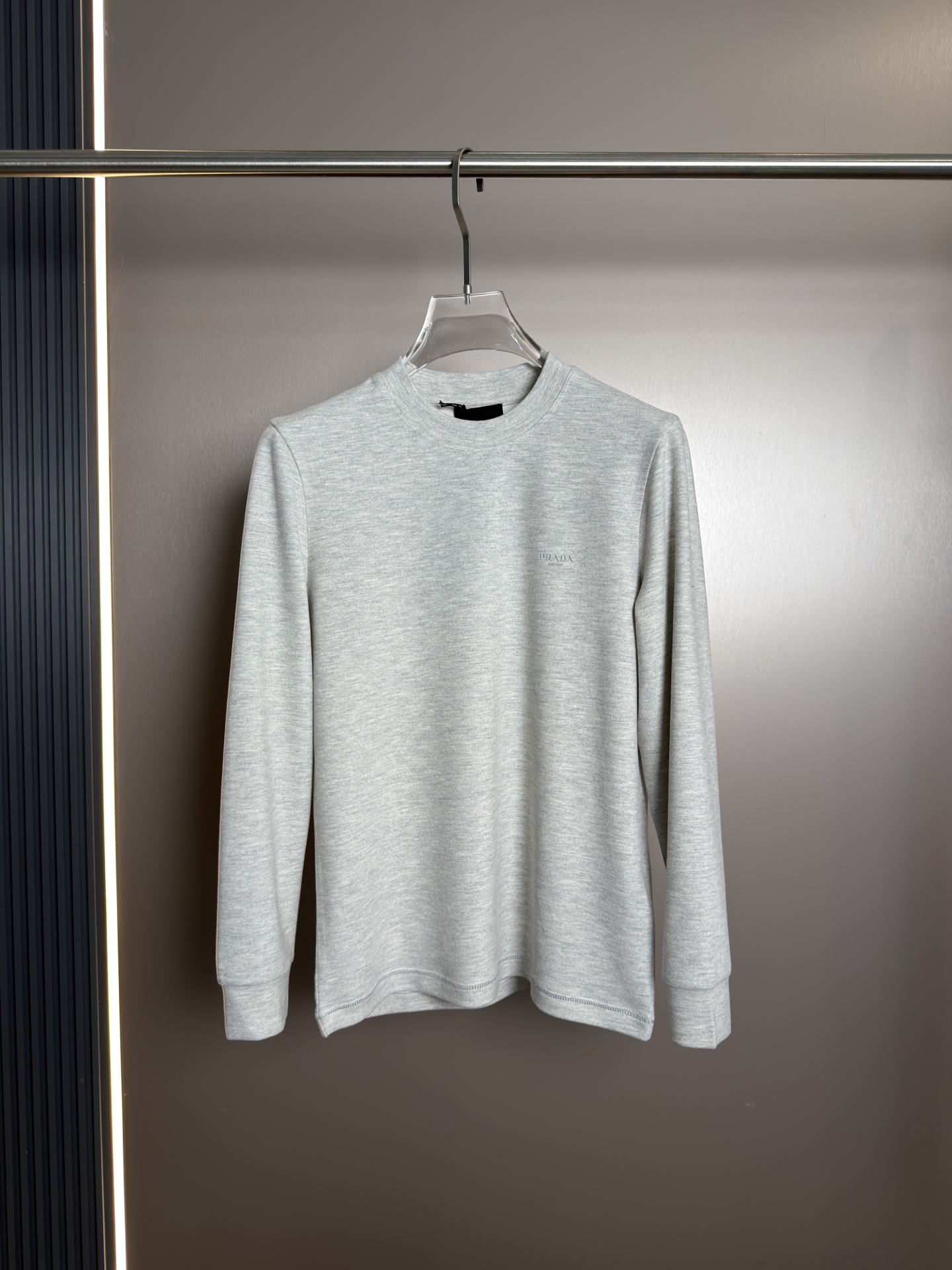 Prada Gray Crewneck Sweater