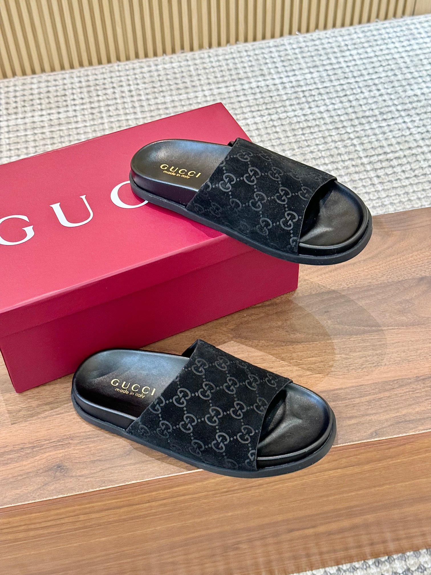 Gucci Interlocking G Embroidered Heeled Mules - Luxurious & Stylish
