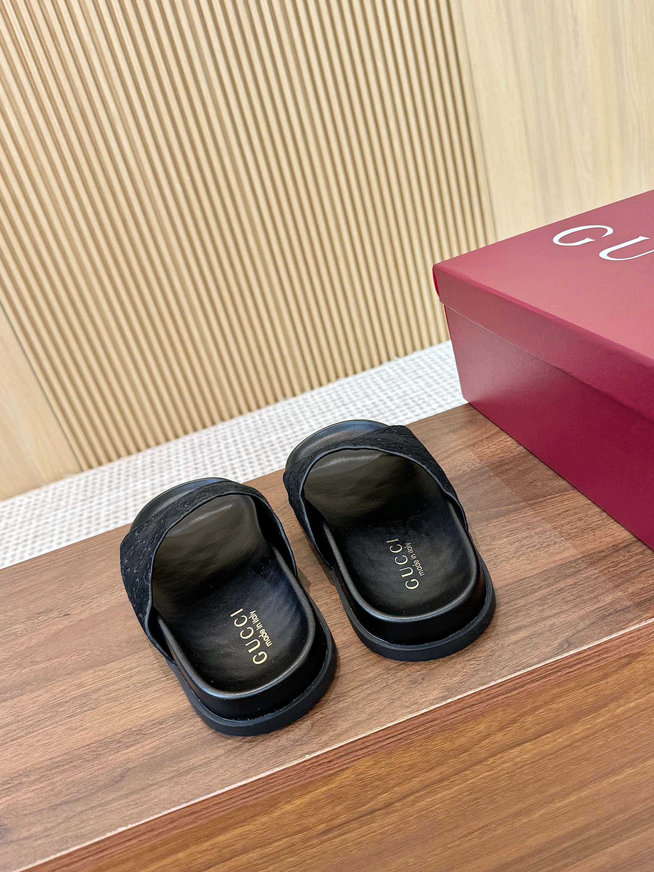 Gucci GG Embossed Velvet Slide Sandals, Interlocking, Mule Style 9 a1745662014768 8243