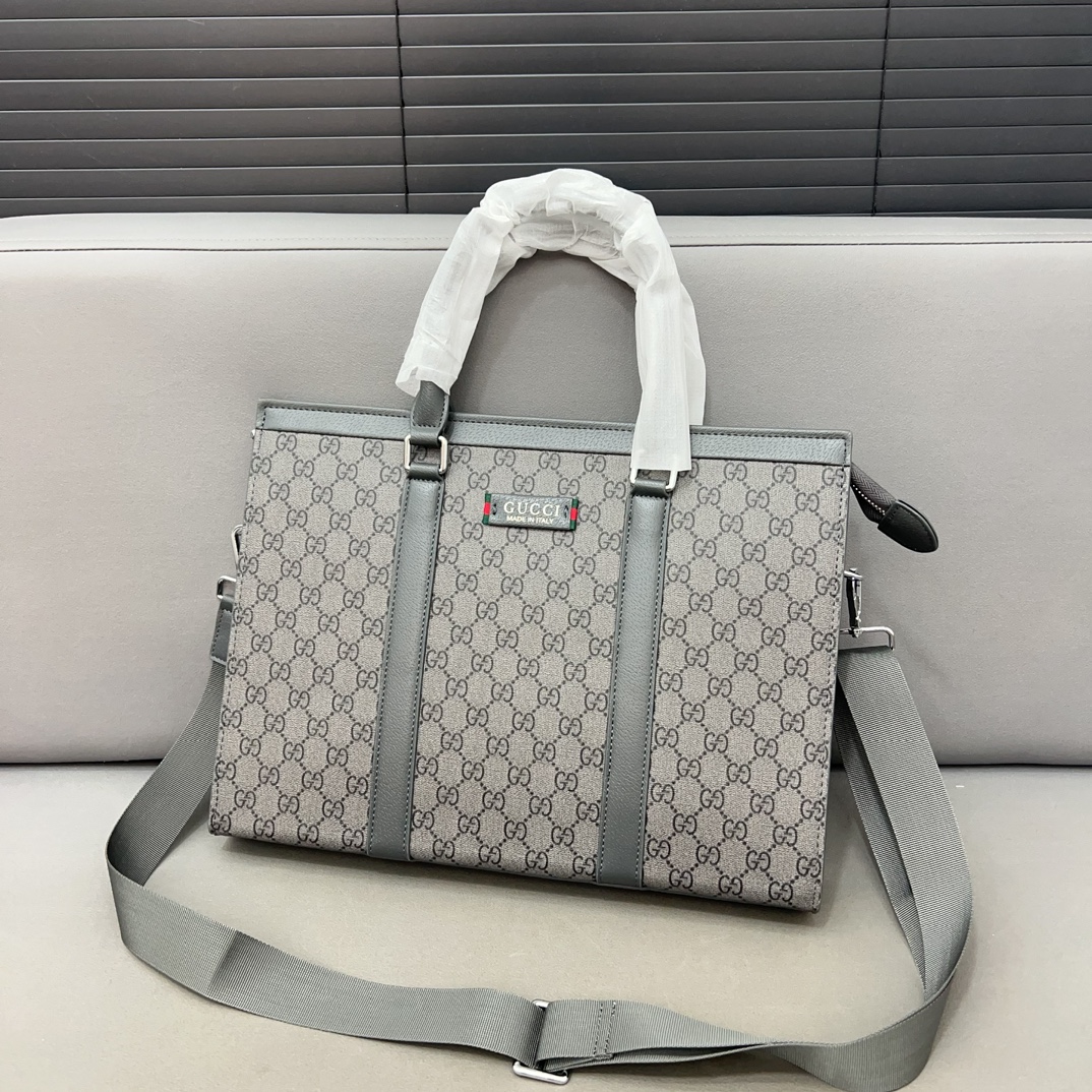 Gucci Man’s High-End Briefcase Computer Bag with Dustproof Bag, 38 x 27 cm. - 图片 2